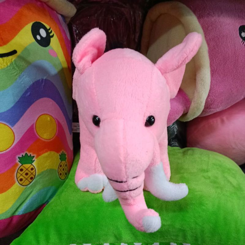 BONEKA GAJAH BON-BON UKURAN M TINGGI 20 LEBAR 27CM