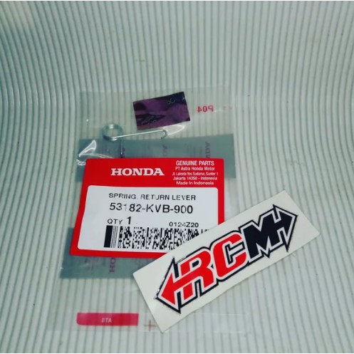 PER SPRING RETURN LEVER HANDLE HANDEL KIRI BEAT SCOOPY SPACY KARBU FI INJEKSI BEAT POP VARIO DLL ORI ORIGINAL HONDA AHM ASLI 53182-KVB-900