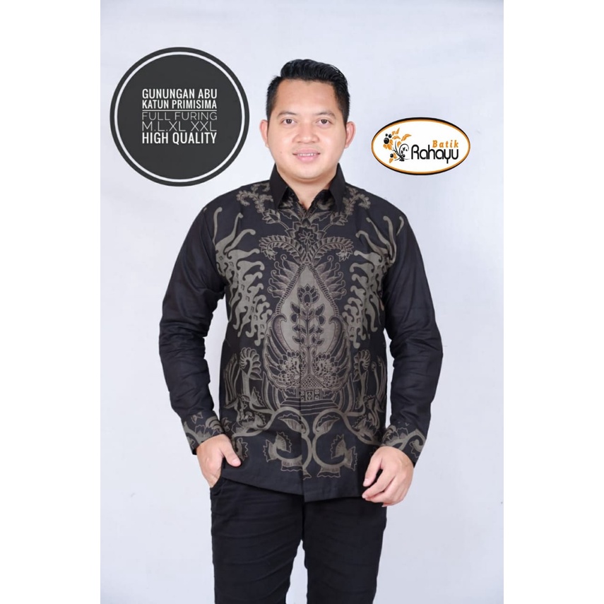 GUNUNGAN ABU RAHAYU KEMEJA BATIK PRIA SOLO LENGAN PANJANG LAPIS FURING ATASAN PREMIUM MODERN SETYO LUHUR KUNING PARANG ABU SILIWANGI MODANG KUNING NOGO SOSRO ADI LUHUR CENDRAWASIH MERAH SYALENDRA BIRU MLIWIS HIJAU SADEWA LASEM SADEWA NAVI DHARMA PARANG