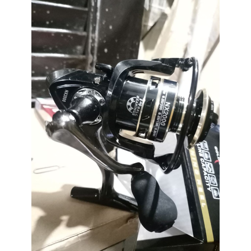 HOT PRODUCT NX2000 3000 4000 5000 6000 7000 Series Metal Reel Pancing Laut Empang Sungai - Black