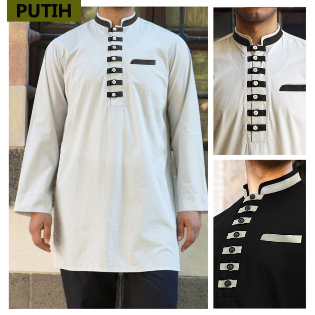 BAJU KOKO PUTIH  - BAJU KOKO PRIA