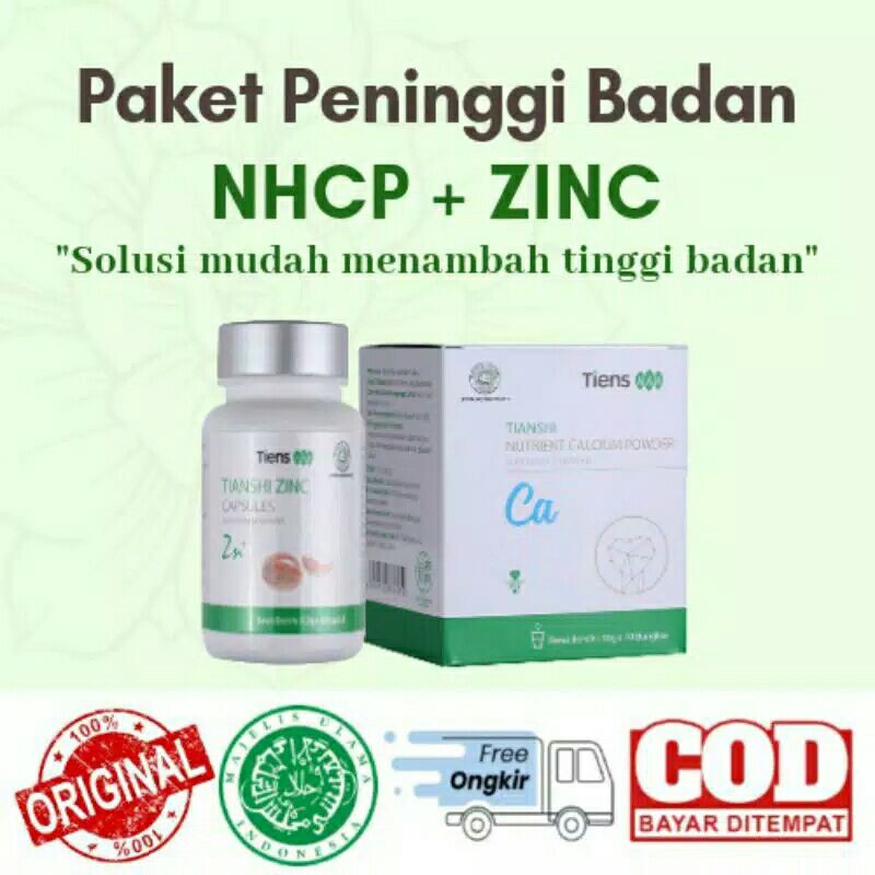 

(COD)PENINGGI BADAN TIENS | AMAN HALAL BPOM,MUI || ZINC+SUSU CALSIUM