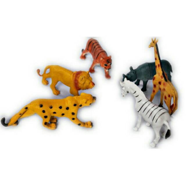 Mainan Anak - Wild Animal isi 6 pcs