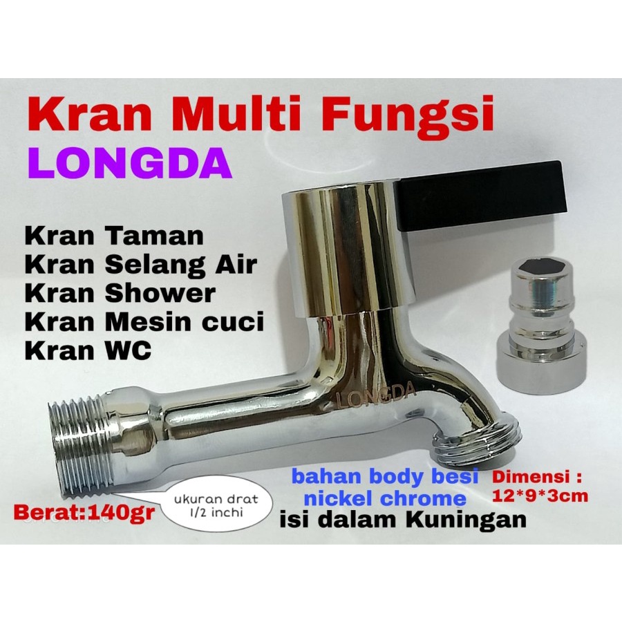 KRAN AIR KERAN SHOWER KRAN TAMAN KERAN MESIN CUCI KRAN SELANG