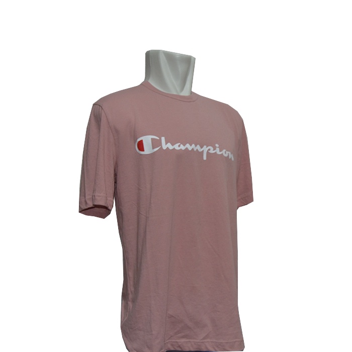 KAOS TSHIRT CHAMPION EUROPE MARKET ORIGINAL FOR MEN'S - PINK SIZE L
