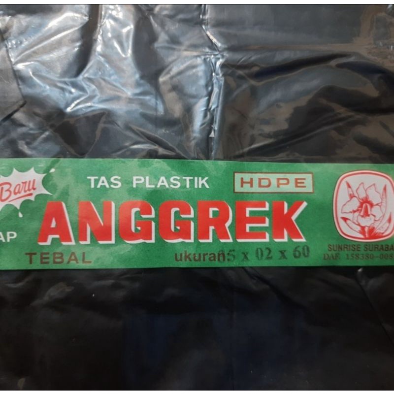 

Tas Plastik Hitam / Kresek Hitam Besar No 35