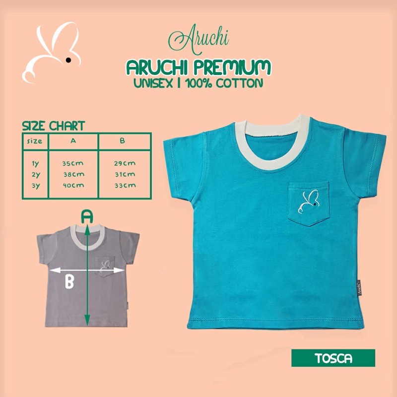 ARUCHI PREMIUM POCKET TEE - KAOS ANAK