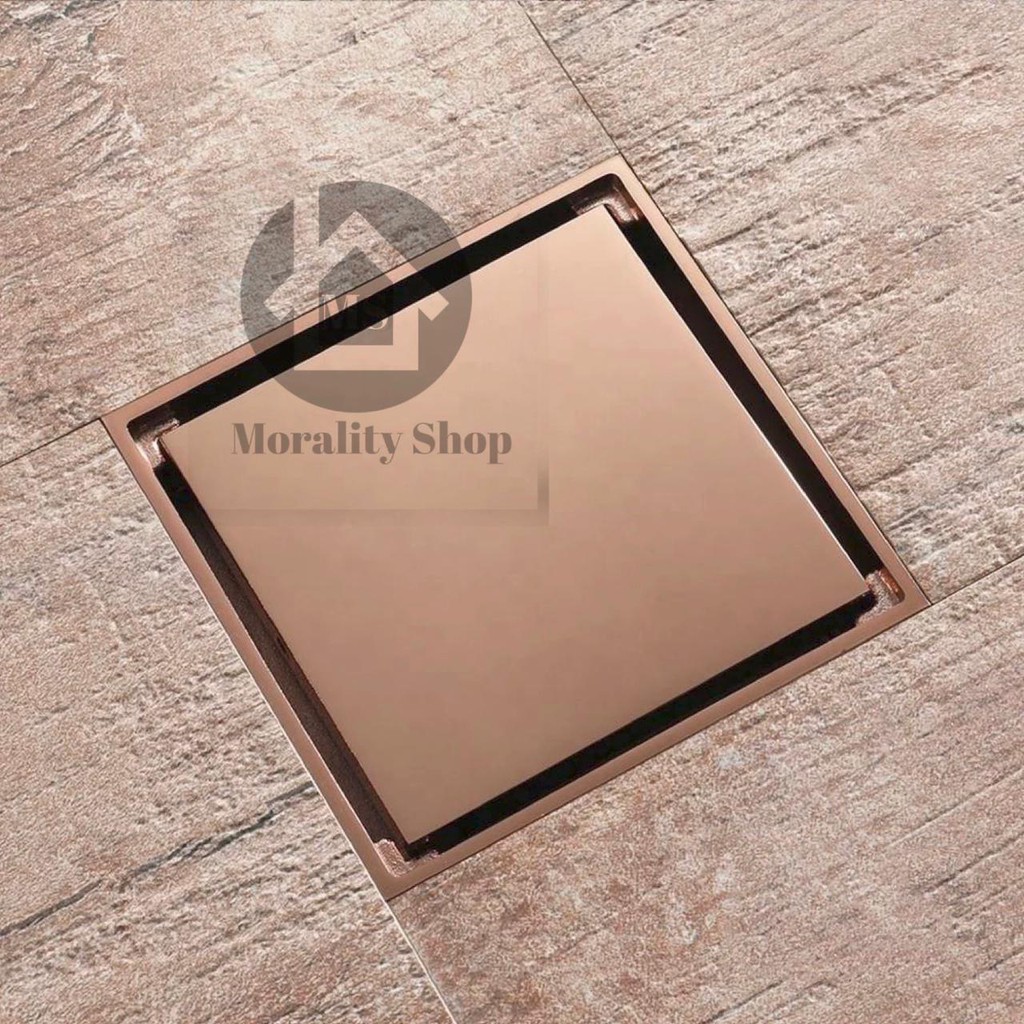 Smart Drain ROSE GOLD KUNINGAN 47RG /F95 - Floor TILE DRAIN Saringan Got anti bau dan kecoa