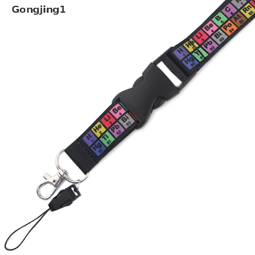 Gongjing1 Tali Lanyard Gantungan Kunci / Handphone / Tabel Periodik Kimia