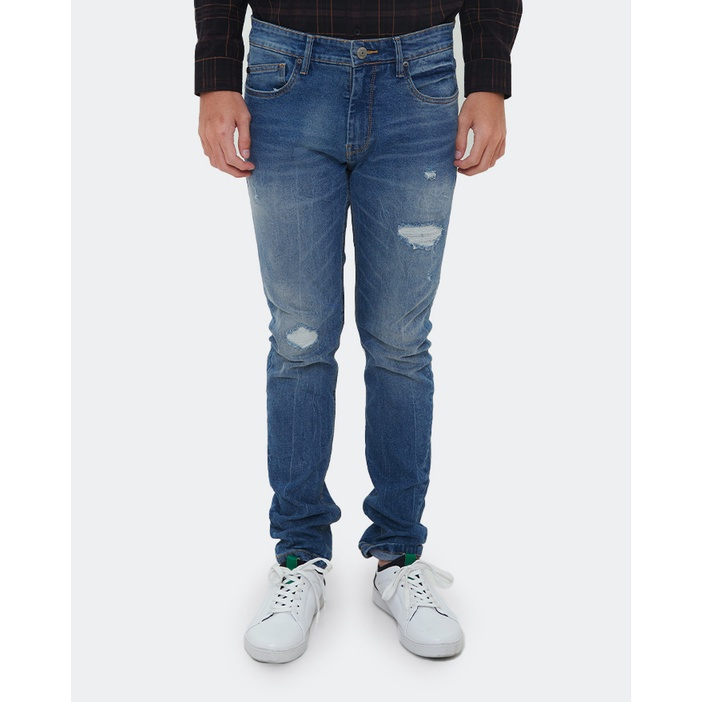 MANZONE Celana Jeans Panjang Denim SAM 1 - Navy