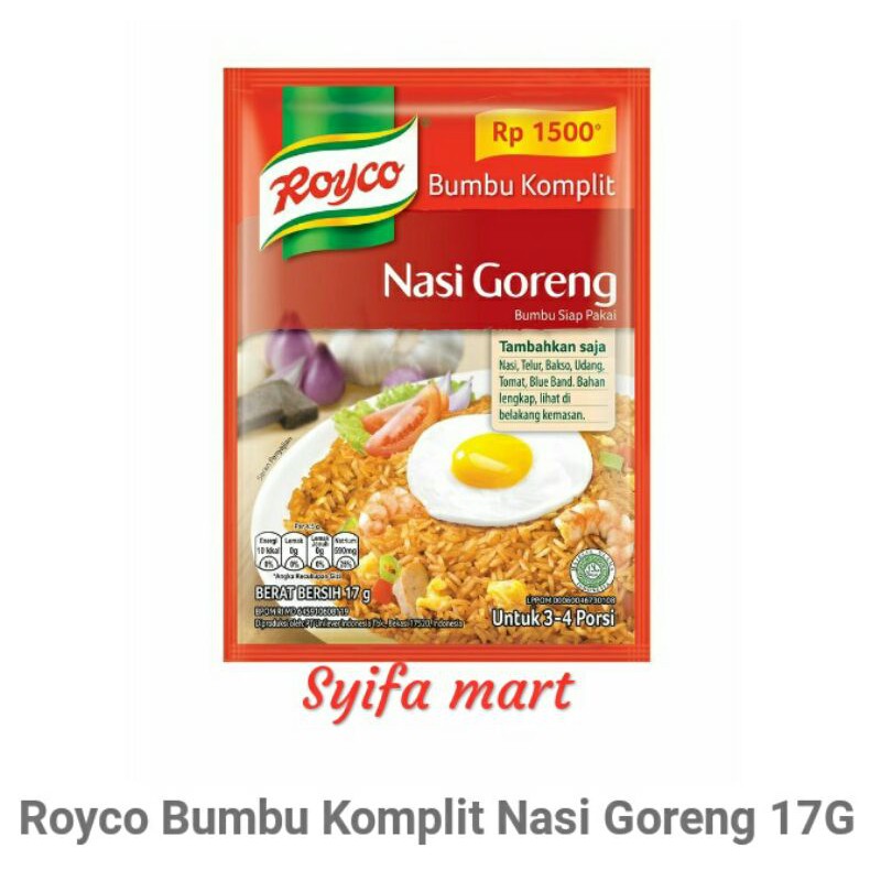 

Royco bumbu komplit nasi goreng 17g
