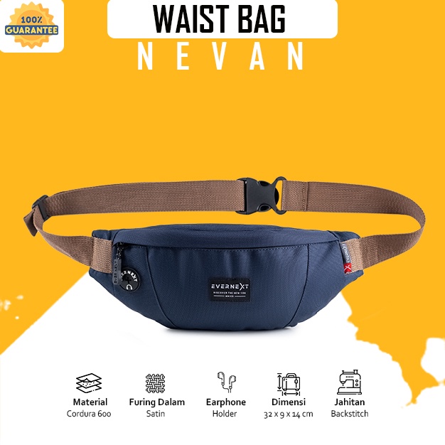 Tas Pria Selempang Slempang Sling Bag Slingbag Pria Cowok Laki Laki Distro Original Tas Pria Pinggang Waist Bag Pria Cowok Distro