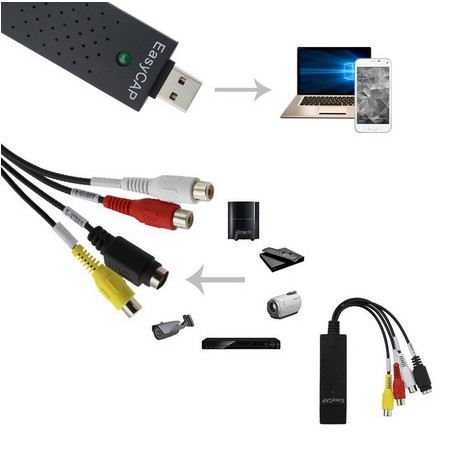 ITSTORE EasyCap Easy Cap Video Capture USB DVD AV Capture Video Card Adapter USB 2.0 Digital Easier Capture