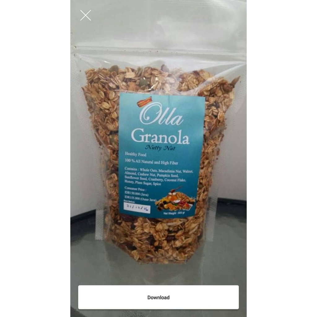 

Aseli Olla Granolla Nutty Nut 250Grm / Healthy Homemade Diet Muesli Snack It'S Work