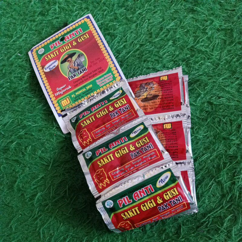 PAK TANI pil anti sakit gigi &amp; gusi (12 sachet)