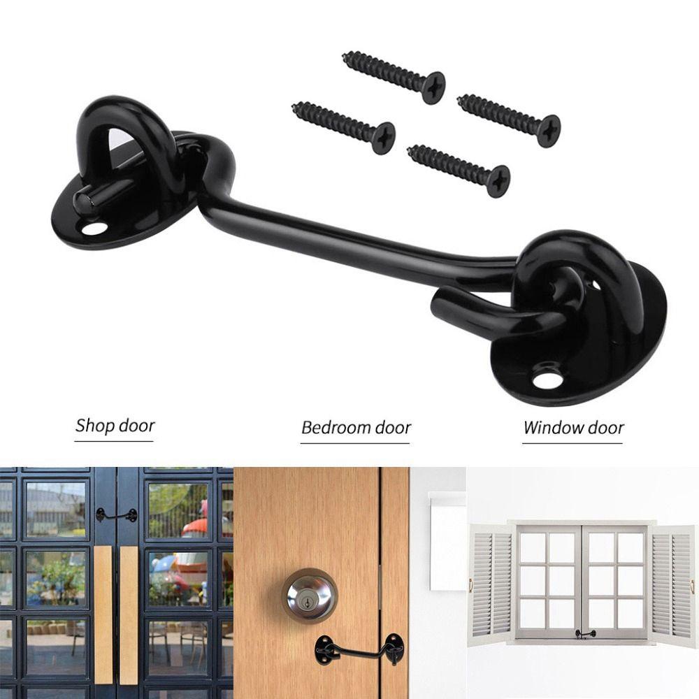 [Elegan] Pengaman Pintu Baut Door Guard 3 /4 /6 /8 /10 /12 /14 /16 Inci Sabit Perbaikan Rumah Window Hardware Kunci Jendela