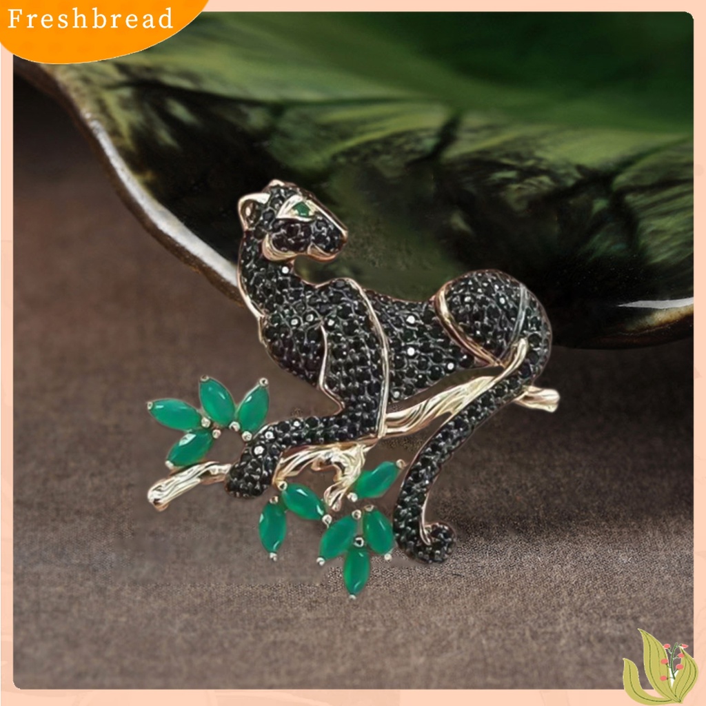 Terlaris Brooch Panther Design Elegant Alloy Fashionable Clothes Accessory for Banquet