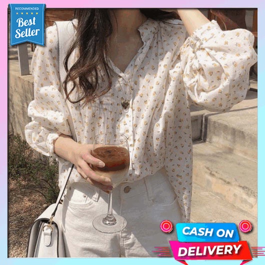 Blouse Wanita Polos Casual Blouse Basic Lengan Panjang Kekinian Pakaian Wanita Polos 2021 Warna Hita