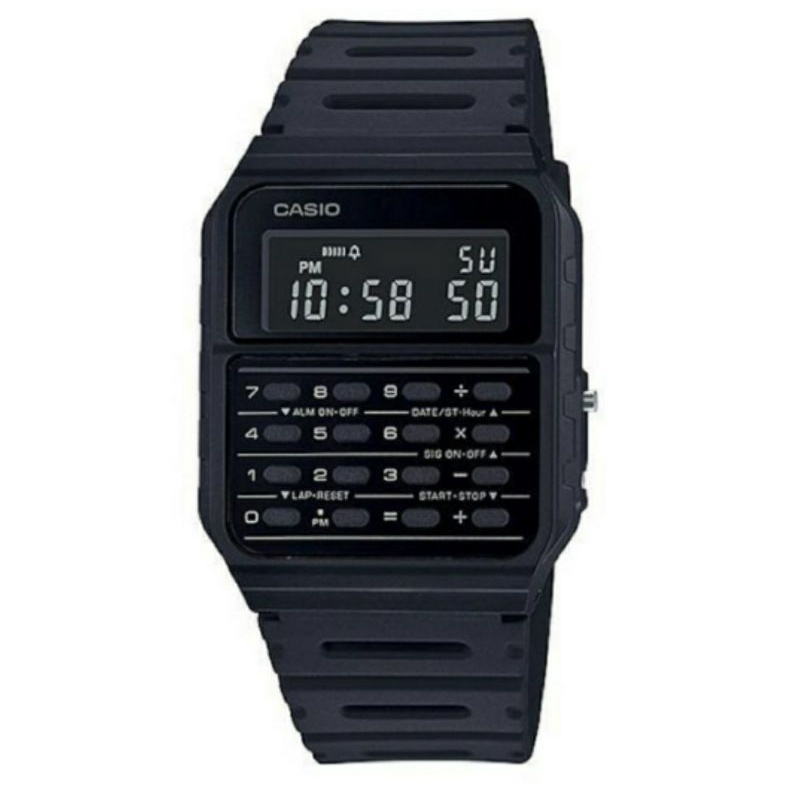 jam tangan casio kalkulator ca-53wf-1bdf jam tangan casio calculator  hitam original garansi resmi