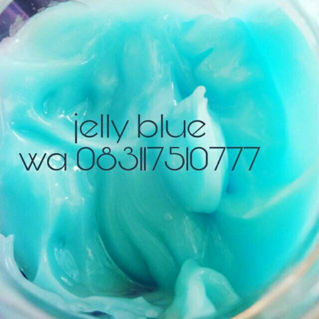 Cream jelly blue