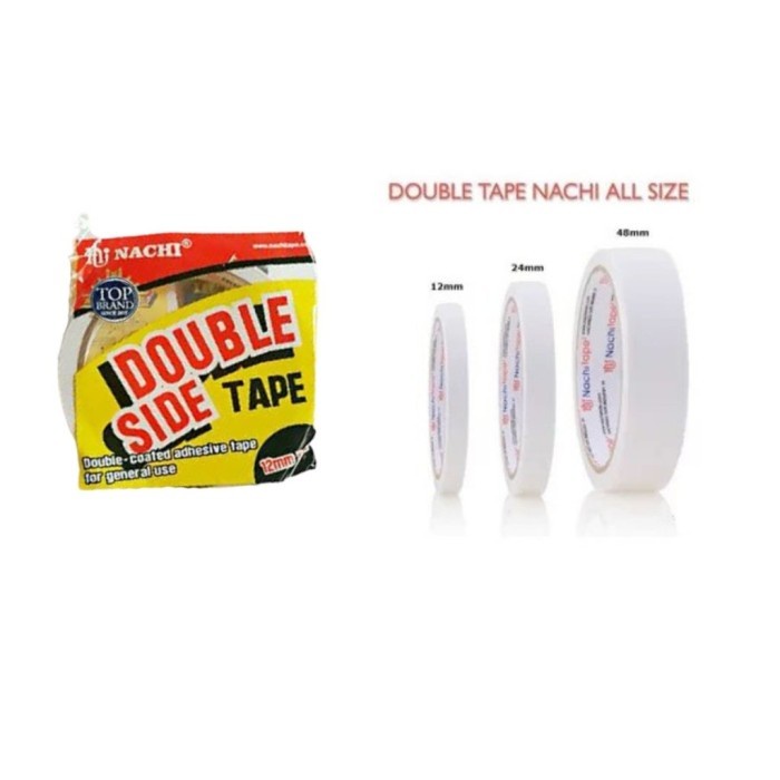 Double tape NACHI 24mm x 10 yard isolasi 24 mm