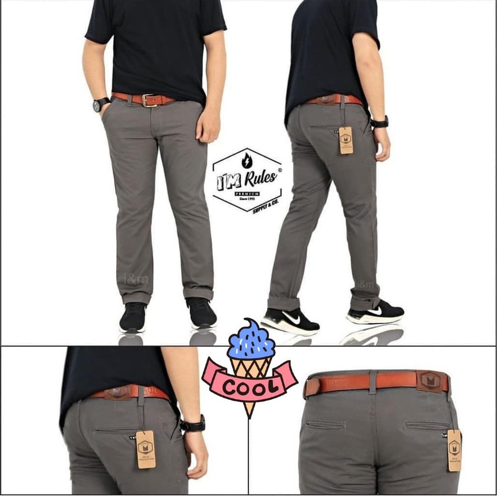 Celana Chino Panjang pria casual