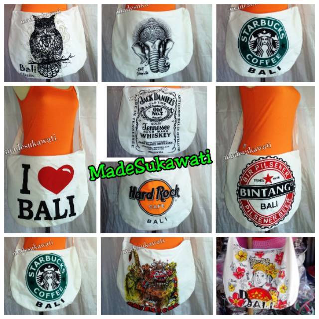 Tas selempang blacu i love bali