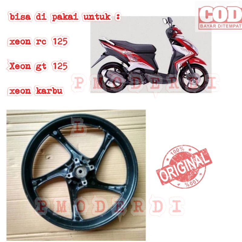TERMURAH   pelek velg roda depan original Yamaha xeon rc 125 Xeon gt 125 xeon karbu