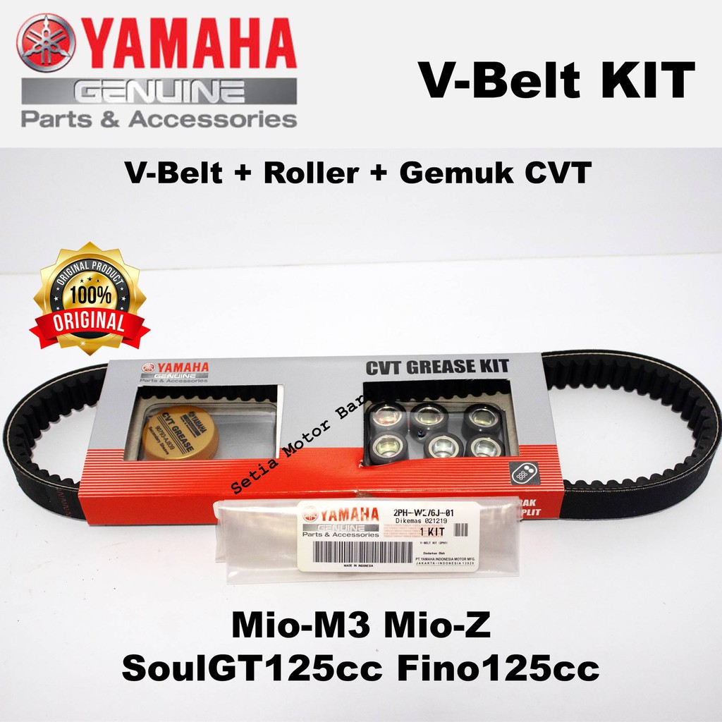Vanbelt V-Belt Vbelt Kit Ban Penggerak Motor Mio M3 Mio Z Soul GT Fino GEAR 125cc Asli Yamaha