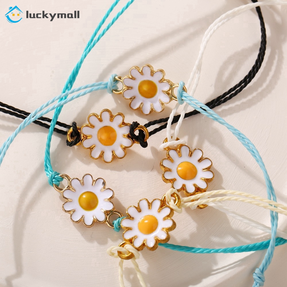 Gelang Tali Anyaman Adjustable Gaya Etnik Bohemian Retro Korea Untuk Wanita