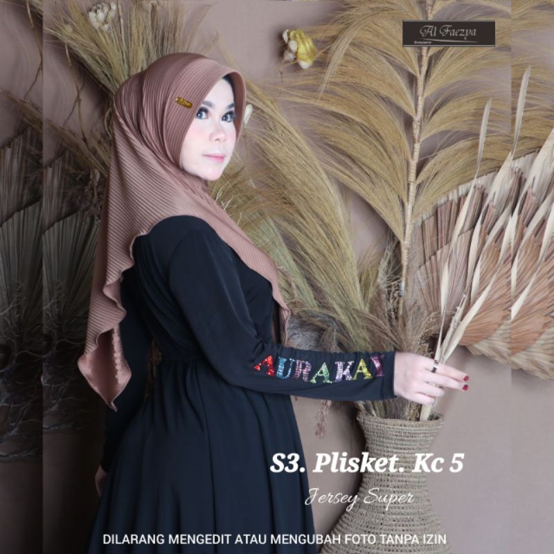 Jilbab Plisket Kc 5 pri Af