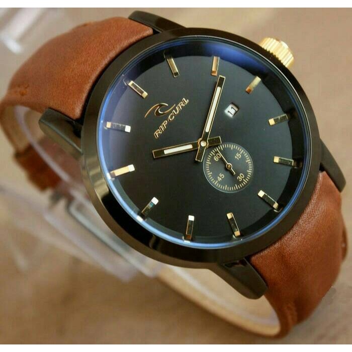 Jam Tangan Pria Terbaru Watch Keren Murah COD Fashion K7X8 Jam Tangan Pria Ripcurl Detroit Kulit Jam