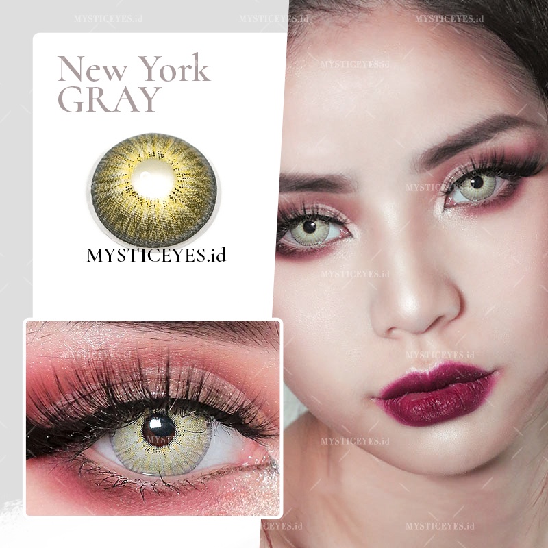 [✅COD] MYSTICEYES SOFTLENS NEW NEW YORK SERI Lensa Kontak Normal 14.0-14.2 MM