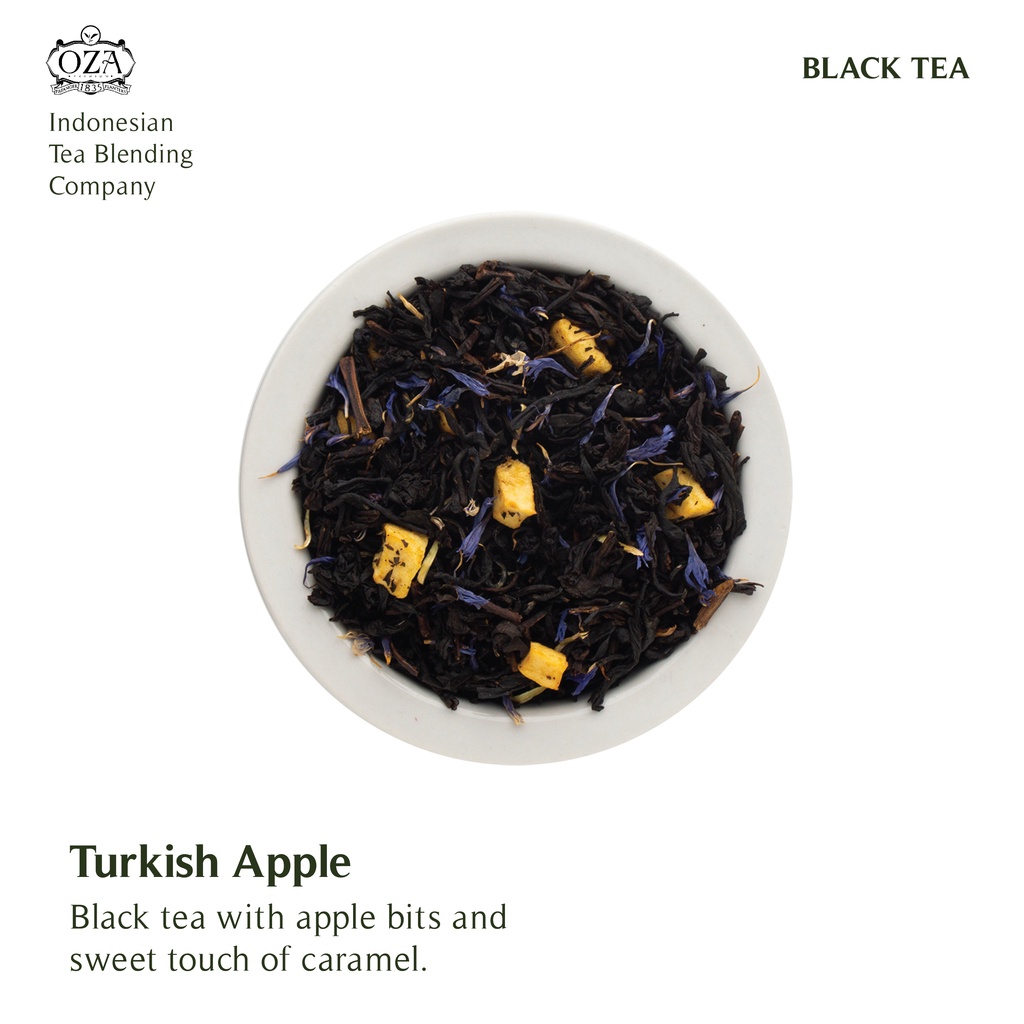 

OZA Tea - Turkish Apple | Artisan Tea - Black Tea | Specialty Grade | Teh Premium | 40 gram (20 cups)