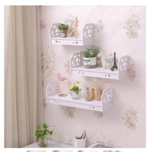 Rak Dinding Gantung Ambalan Dinding 3in1 WPC - Rak 3in1 Vintage 3 Susun Vintage Wall Mounted Rack