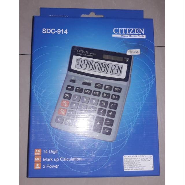 

Calculator citizen / casio