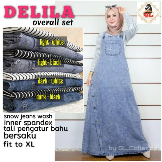 SET DELILA OVERALL SET GAMIS JEANS
