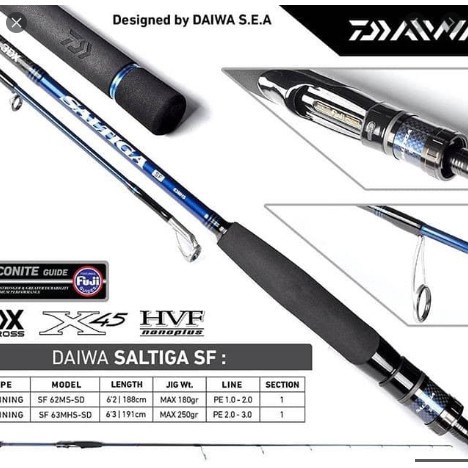 JORAN LIGHT JIGGING DAIWA SALTIGA SF 62MS-SD PE 2