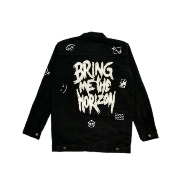 "BMTH" Custom Handpainted on Denim Jacket