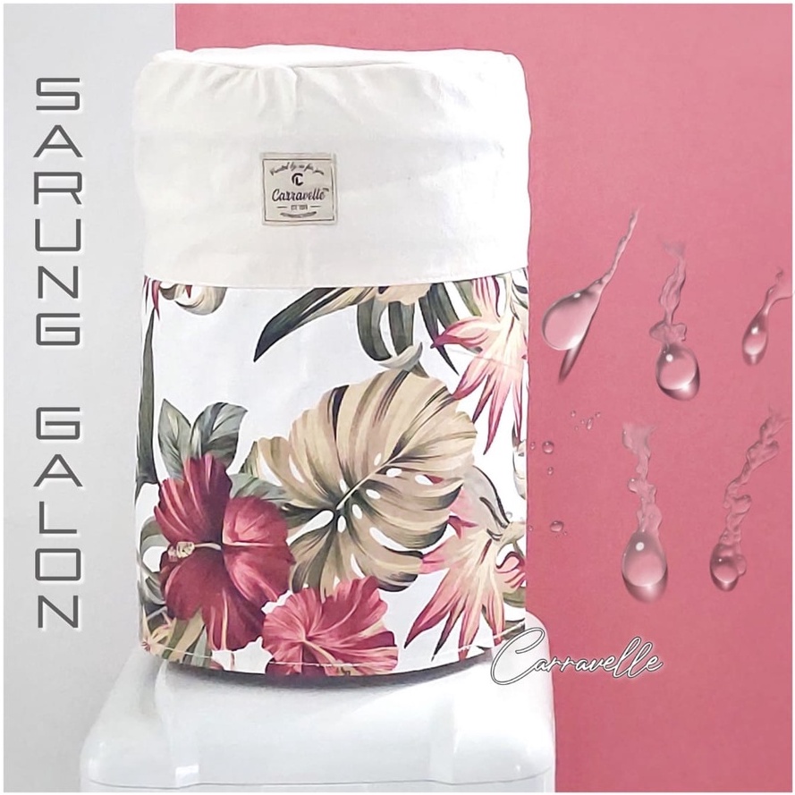 Cover Penutup Dispenser Sarung Galon Dispenser Kanvas Motif Bisa Custom Sablon Logo Merk Untuk Souvenir Gift Pernikahan