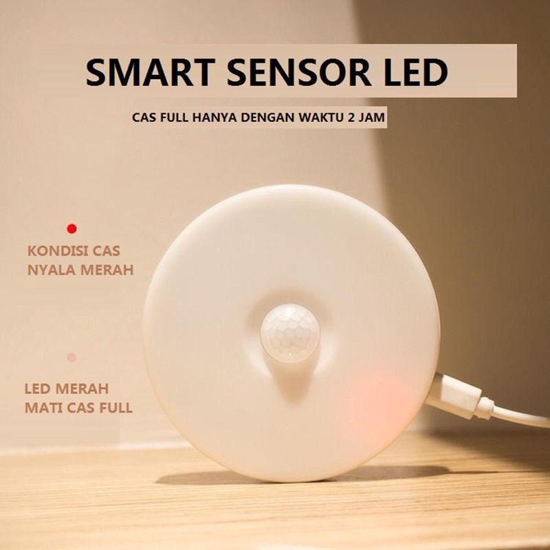 Lampu LED Sensor Gerak - Lampu Emergency Rechargeable