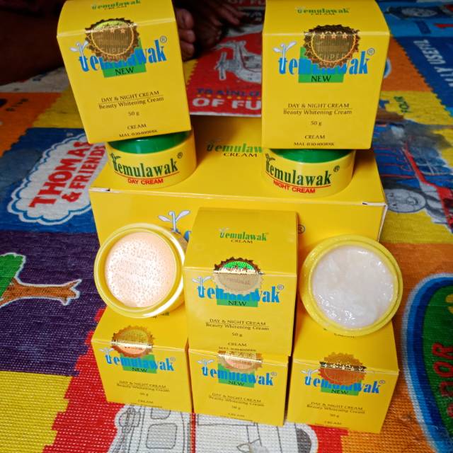 Cream temulawak malaysia super original asli  berminyak Krim siang malam holo besar embos  minyak