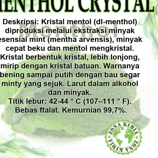 

MALL Mentol Kristal 50gram / Menthol Crystals Murni Food Grade murah