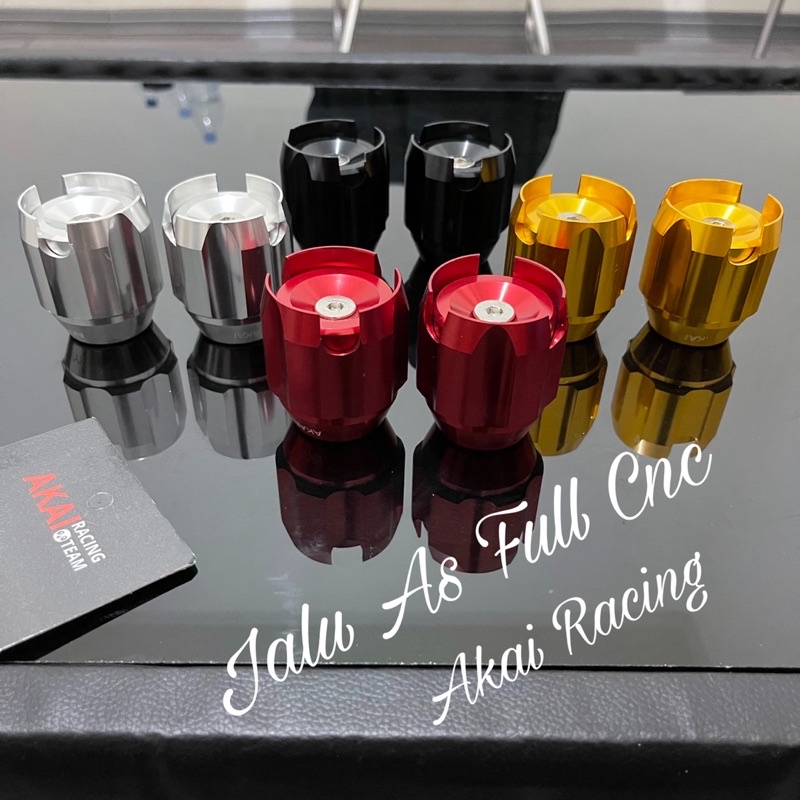 Jalu As Roda Jumbo Full Cnc Akai Cocok Buat Roda Depan &amp; Roda Belakang Universal