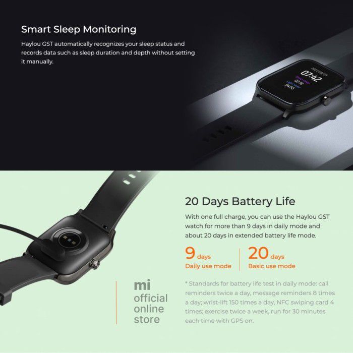 Haylou Smartwatch GST LS09B Support SP02 International Version - Garansi 1 Tahun