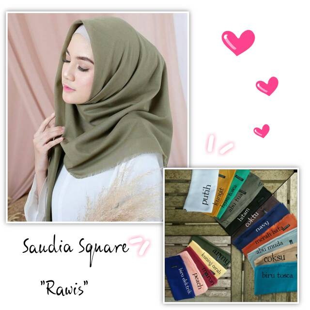 JILBAB SAUDIA ANSANIA RAWIS / HIJAB SEGI EMPAT RAWIS