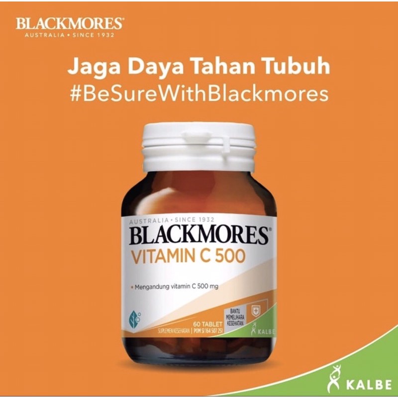 Blackmores vitamin C 500 mg ( meingkatkan daya tahan tubuh )