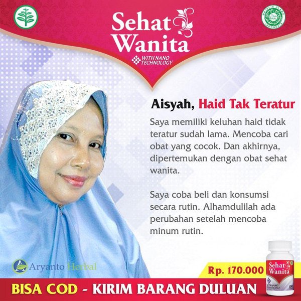 Obat Telat Datang Bulan Hed Haid Mentruasi - Nyeri Haid - Kista Ovarium - Obat Kanker Serviks - Penghancur Miom - Haid Tidak Lancar - Nyeri Haid - Turun Rahim - Obat Turun Peranakan - Obat Benjolan kista - Walatra Sehat Wanita