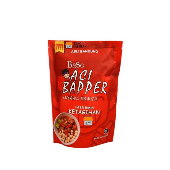 Queen66 ( Stock) Baso Aci Bapper Tulang Rangu Original Bakso Baper Boci Halal Frozen Food Premium