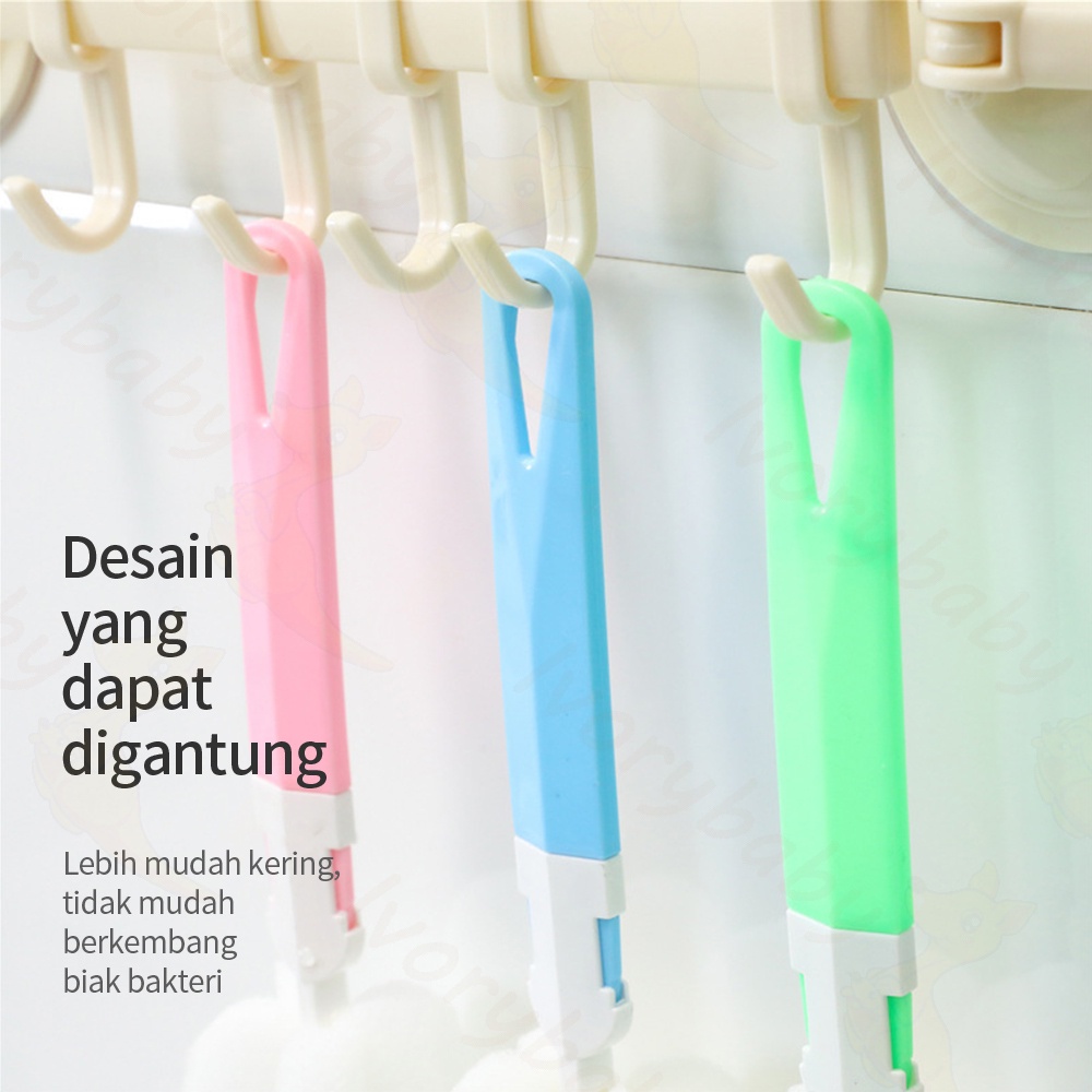 Ivorybaby Pembersih sikat botol susu tongkat spons bottle cleaner